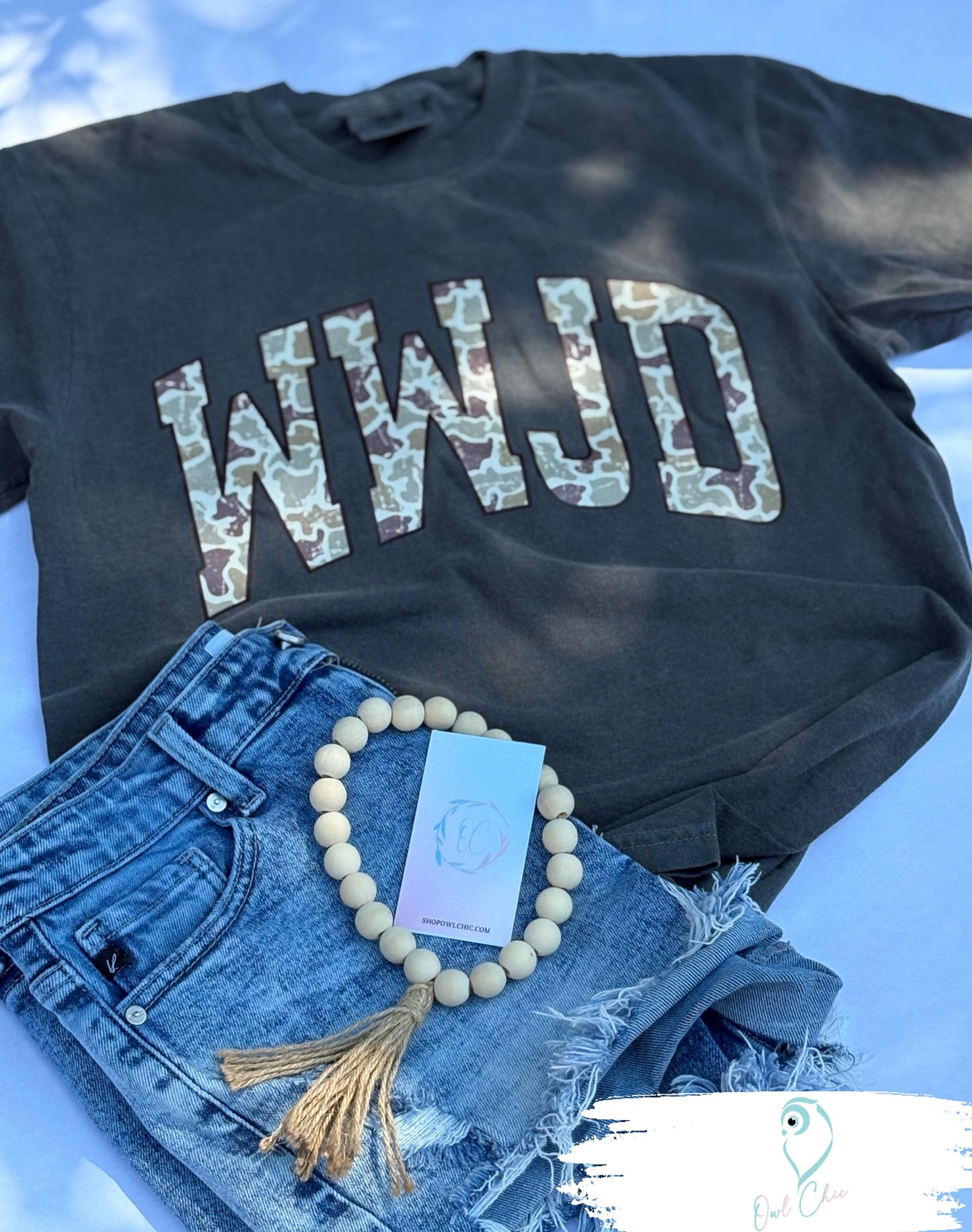 WWJD Camo Christian Shirt | Faith-Based Graphic Tee