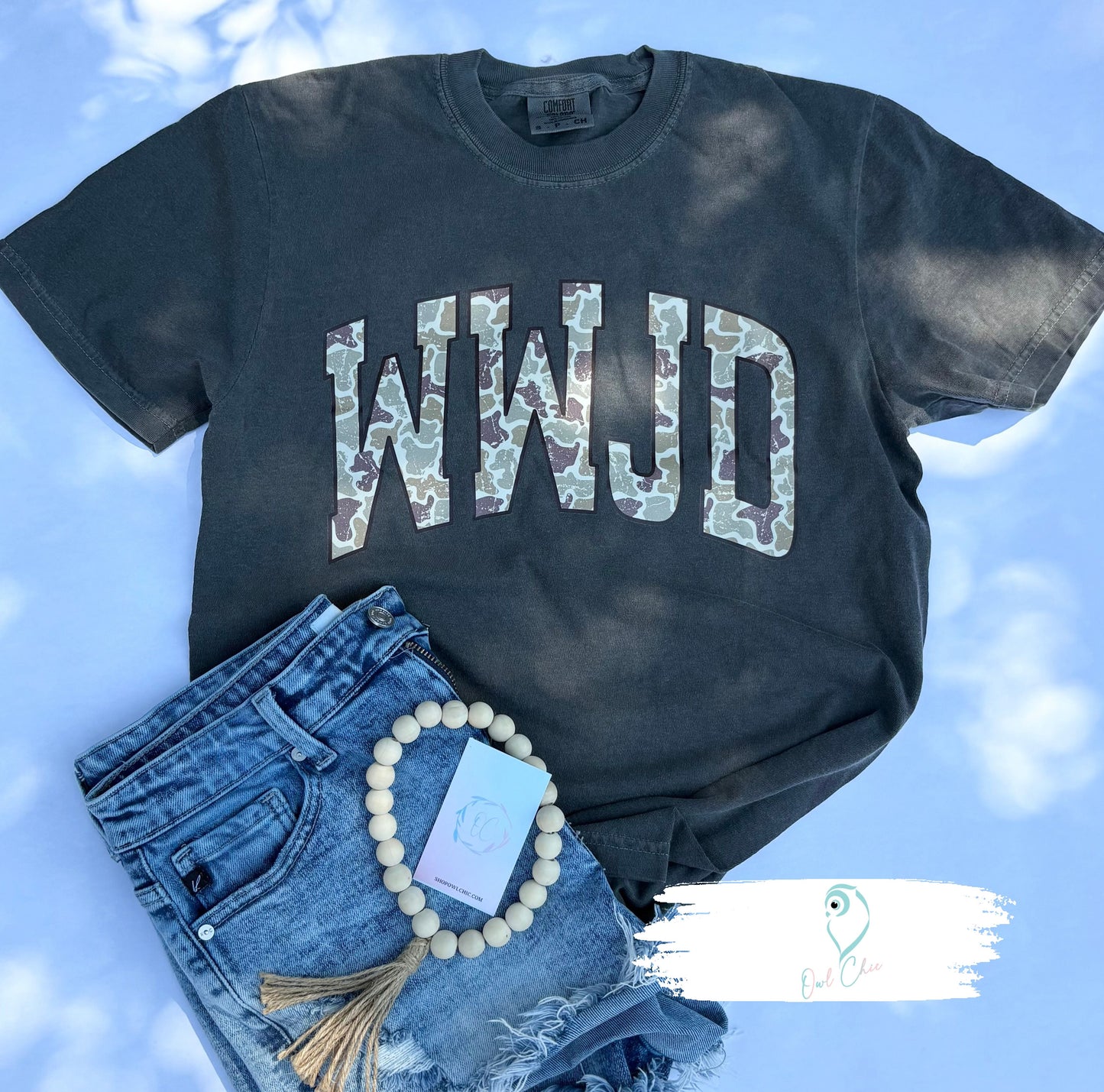 WWJD Camo Christian Shirt | Faith-Based Graphic Tee