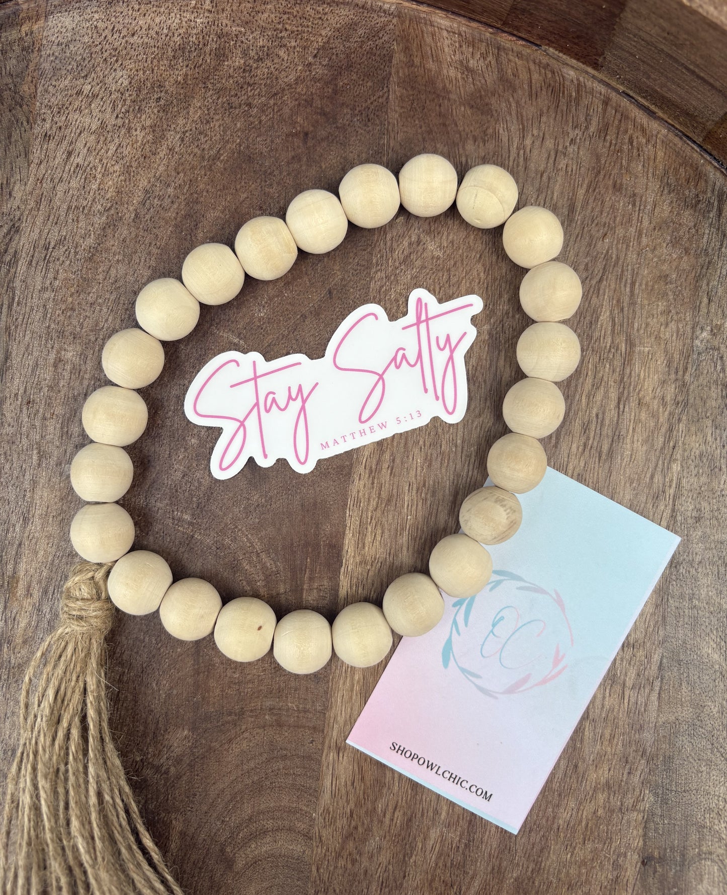 Stay Salty (Matthew 5:13) Waterproof Sticker | Inspirational & Faith-Based