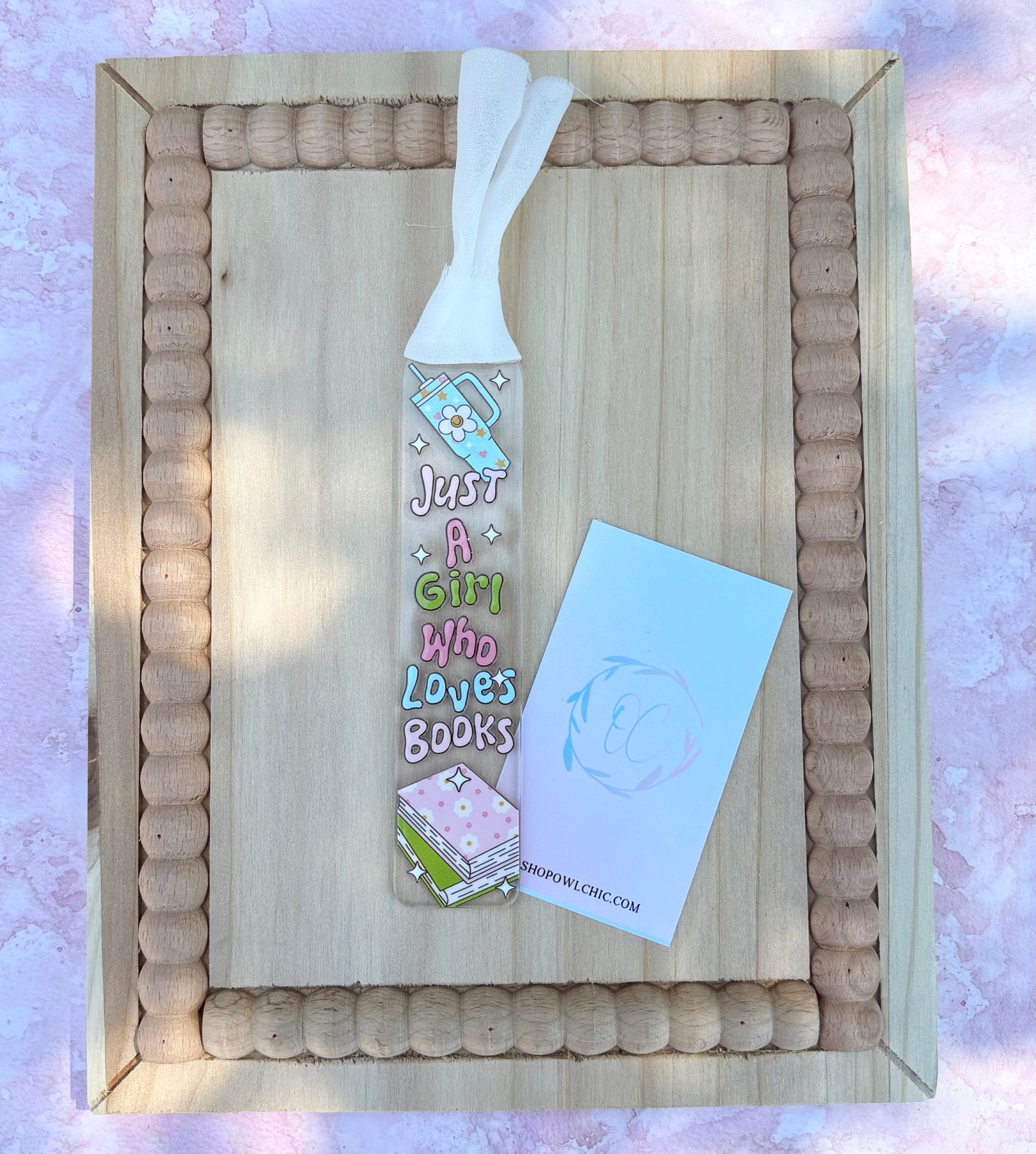 Just a girl Who Loves Books Acrylic Bookmark | Unique Designs for Book Lovers