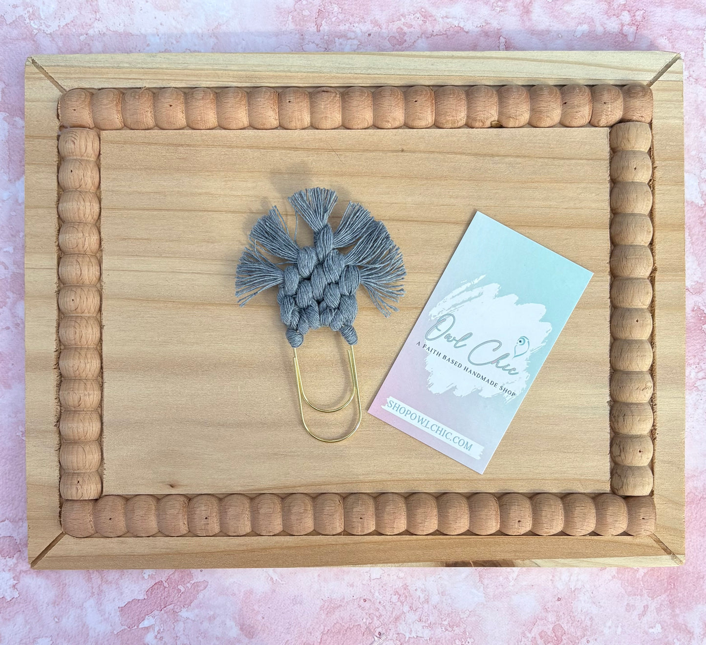 Macramé Mini Bookmark | Handmade Boho Book Lover Gift