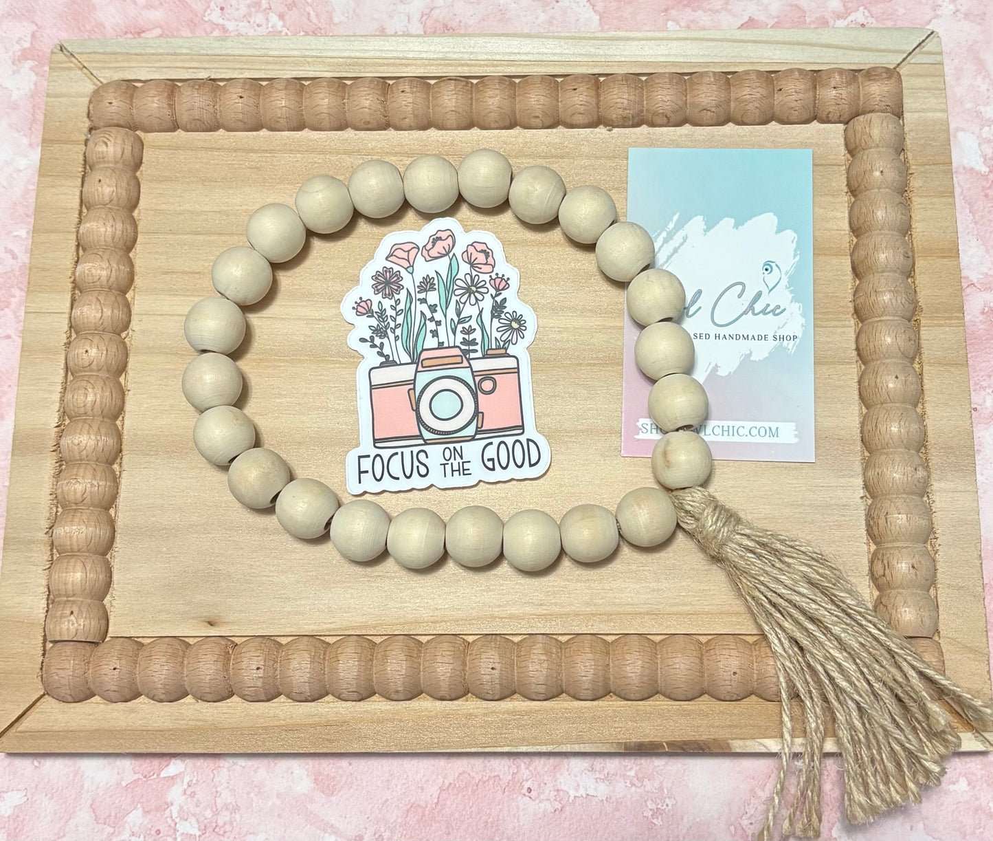 Focus on the Good Sticker | Waterproof Vinyl Camera Floral Decal