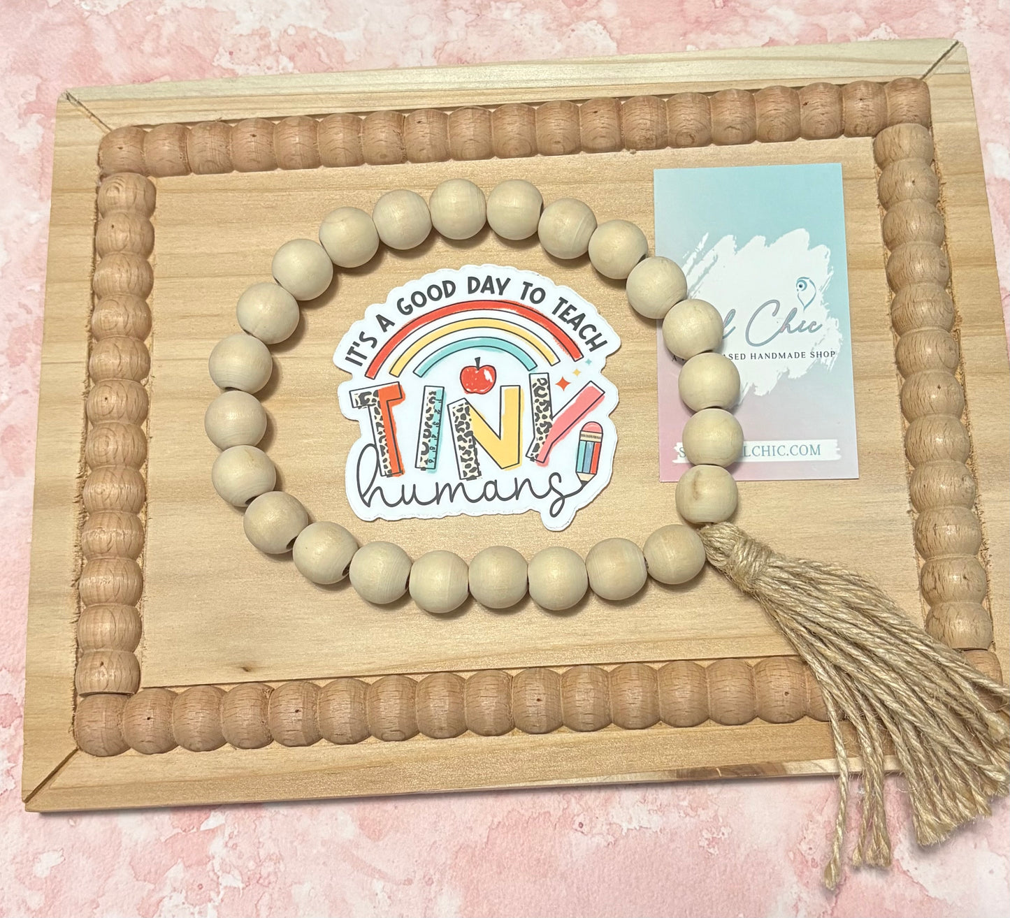 Good Day to Teach Tiny Humans Sticker | Waterproof Vinyl Teacher Decal