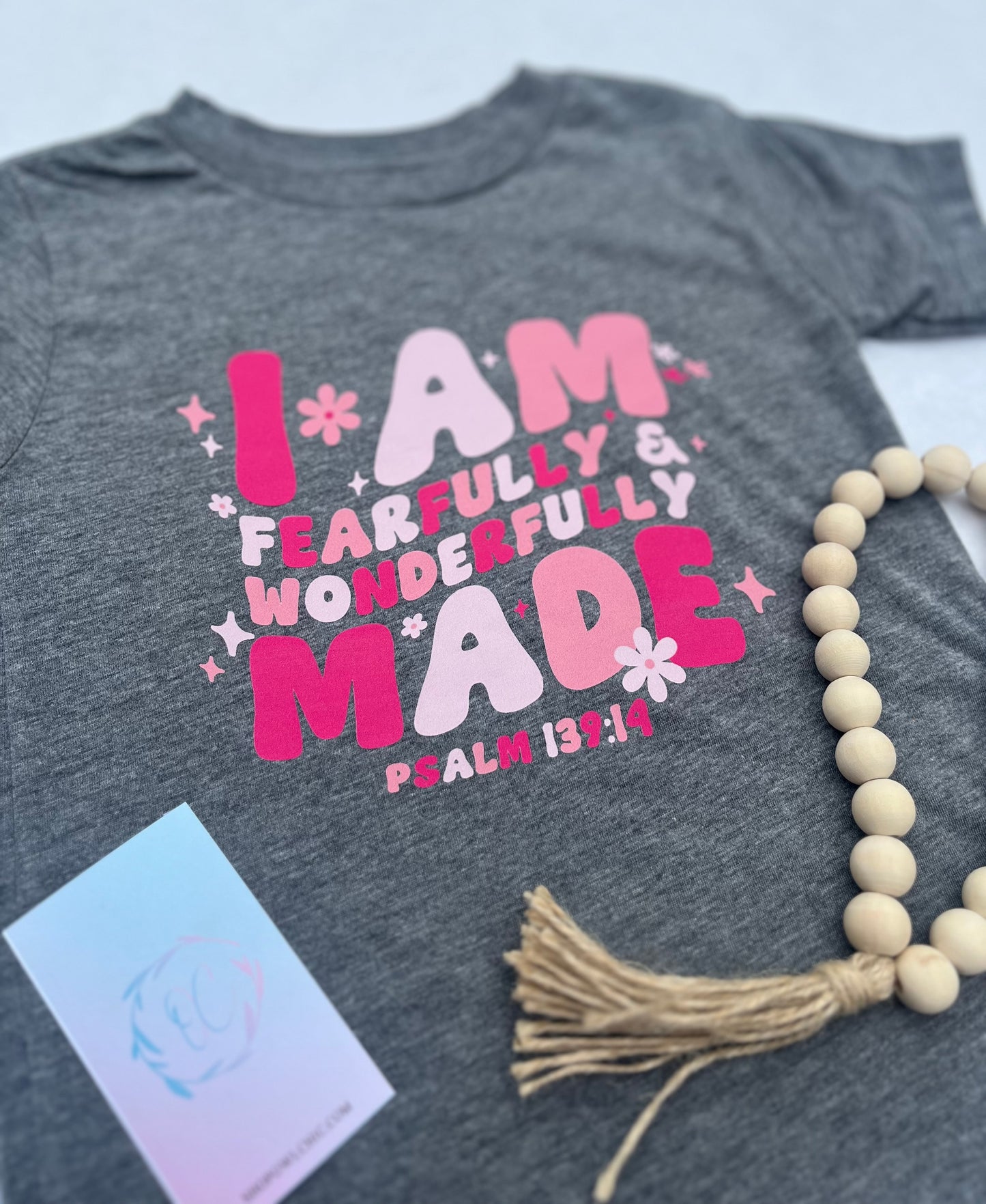 I Am Fearfully & Wonderfully Made t-shirt |Psalm 139:14 Tee |Bella Canvas Toddler Tee