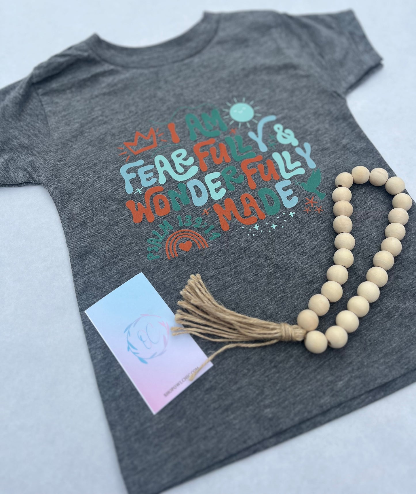 I Am Fearfully & Wonderfully Made t-shirt |Psalm 139:14 Tee |Bella Canvas Toddler Tee