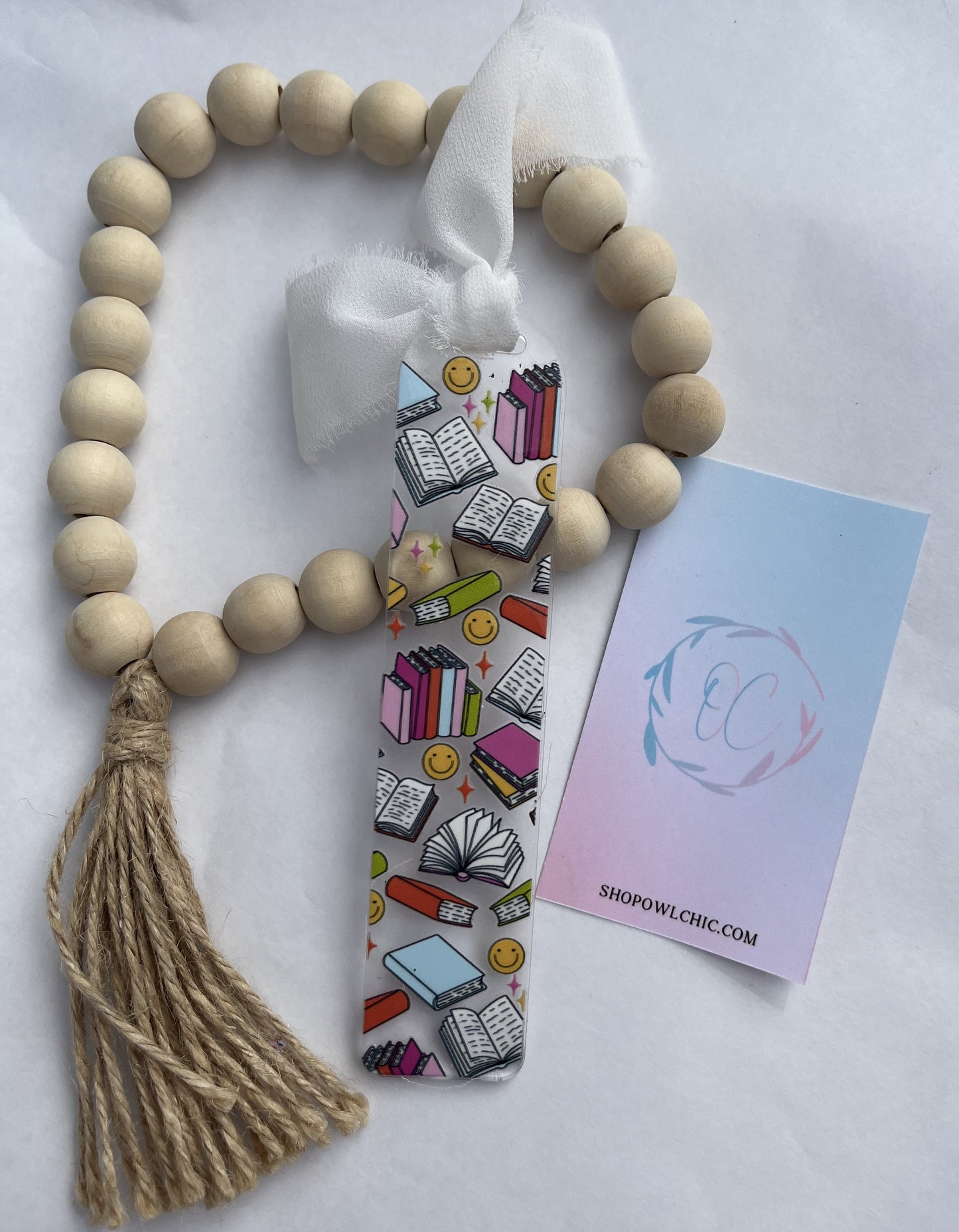 Happy Reader Acrylic Bookmark | Unique Designs for Book Lovers