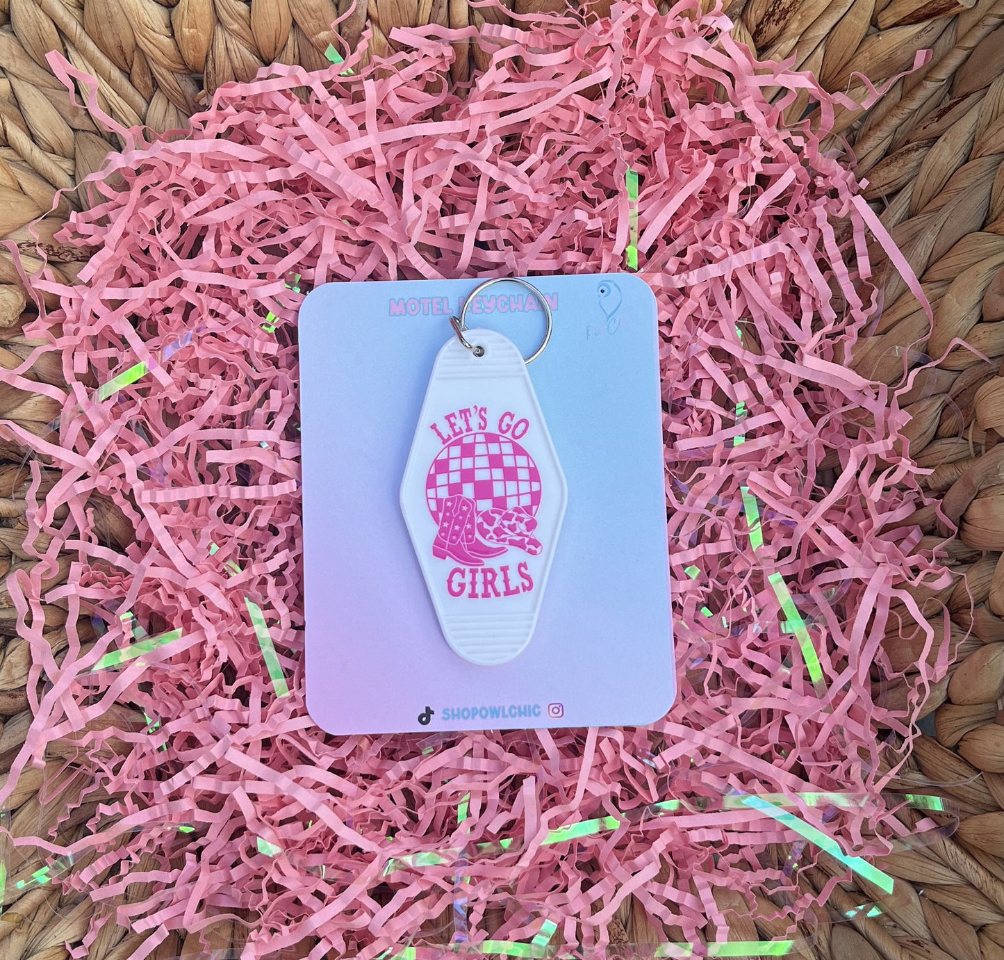 Trendy Let’s Go Girls keychain