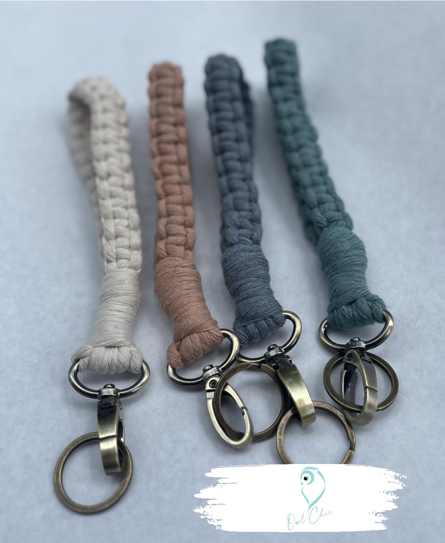 Handmade Macramé Wristlet Keychain | Boho & Stylish