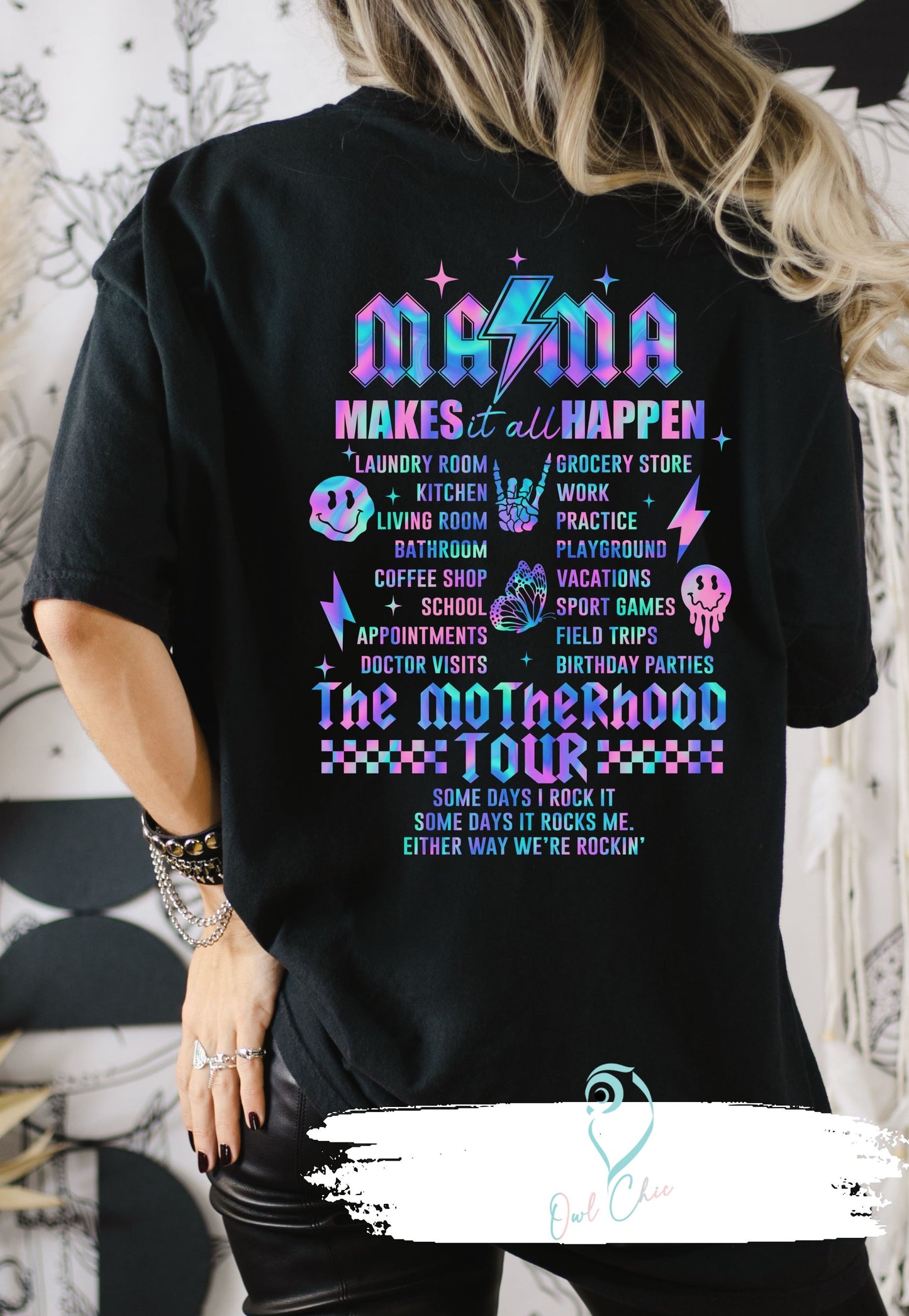 Mama Tour back of Shirt
