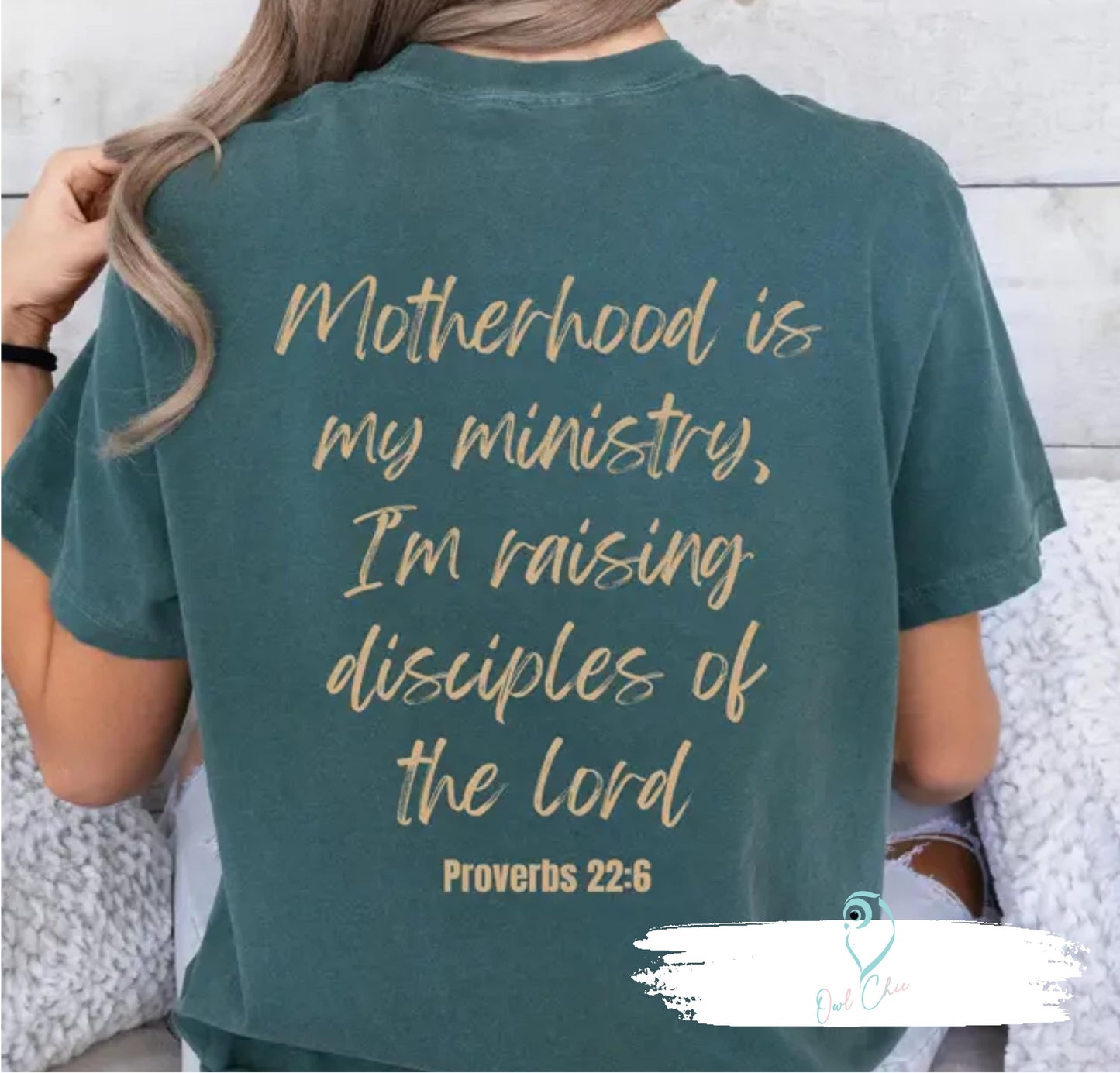 Motherhood is Kingdom Work - back of Tee