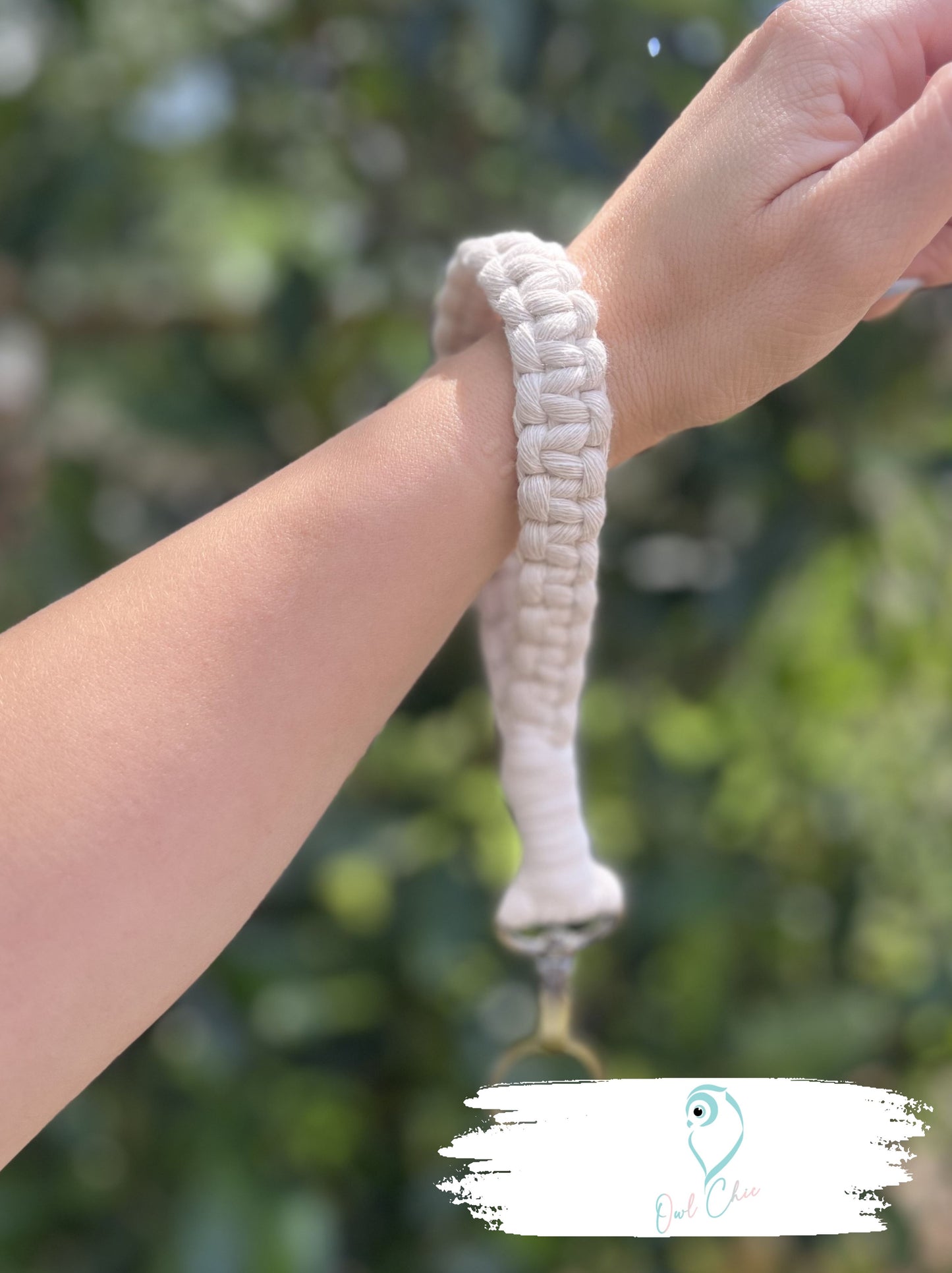 Handmade Macramé Wristlet Keychain | Boho & Stylish