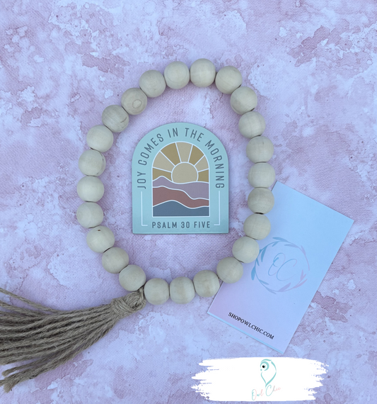 Joy Comes in the Morning Magnet | Psalm 30:5 Christian Décor