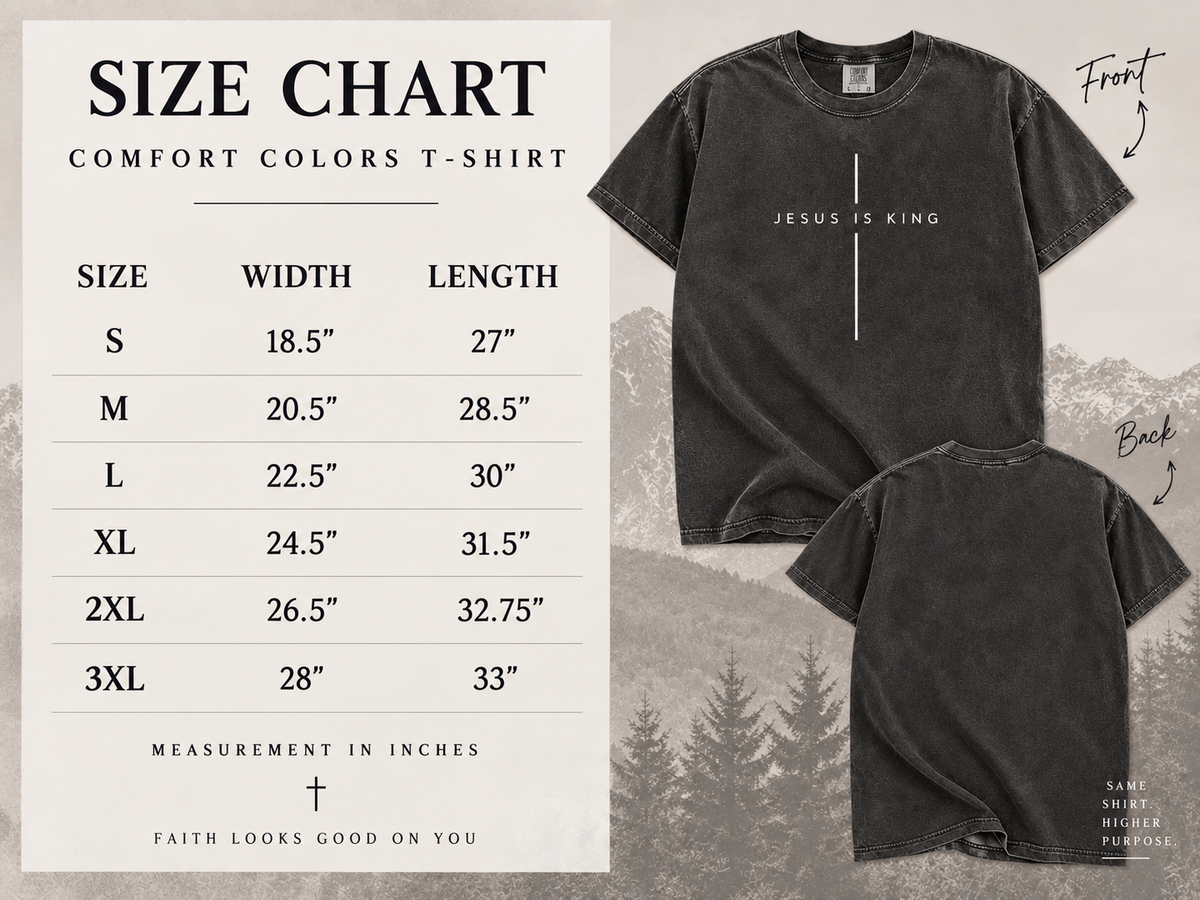 Men’s Jesus Is King Christian T-Shirt | Faith-Based Graphic Tee