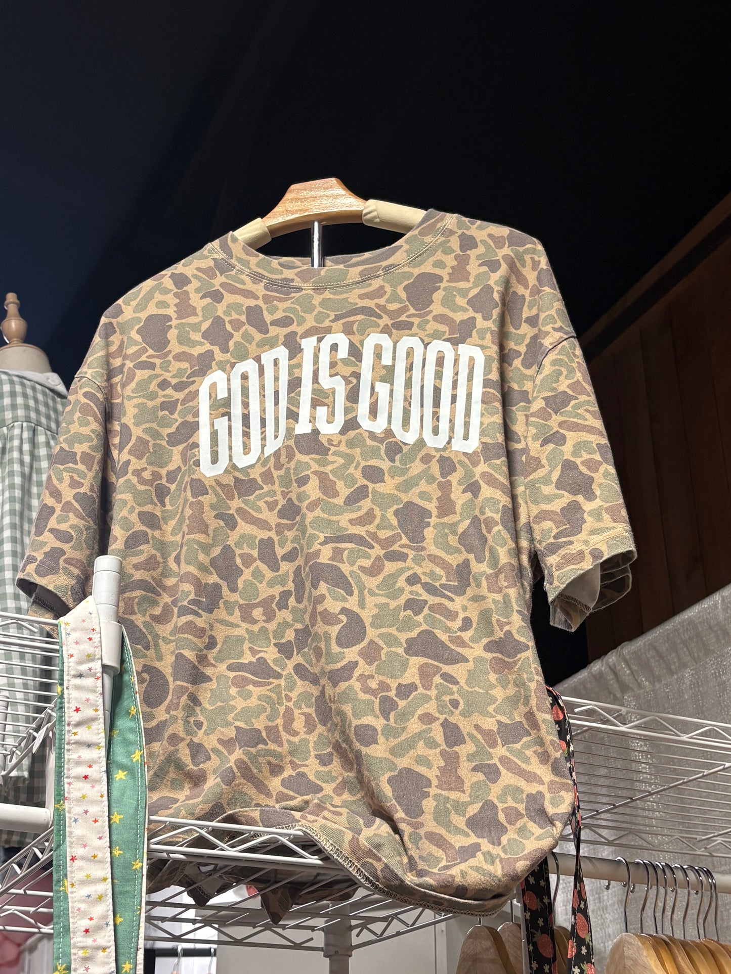 Duck Camo God Is Good Tee | Faith-Based Christian T-Shirt