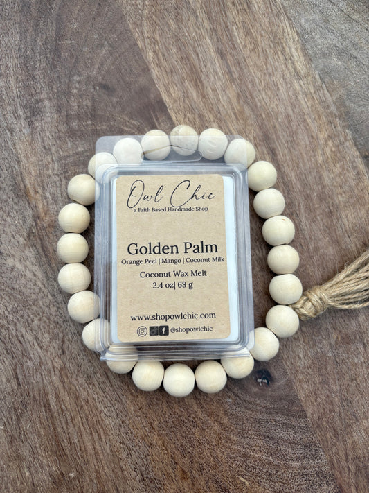 Golden Palm Wax Melt | Hand-Poured in Texas