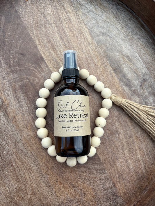 Luxe Retreat Room Spray | Jasmine, Cedar & Amberwood