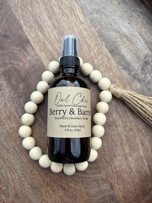 Berry & Barrel Room Spray | Strawberry, Bourbon & Vanilla
