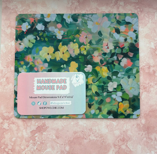 Floral Watercolor Mouse Pad | Desk Accessory