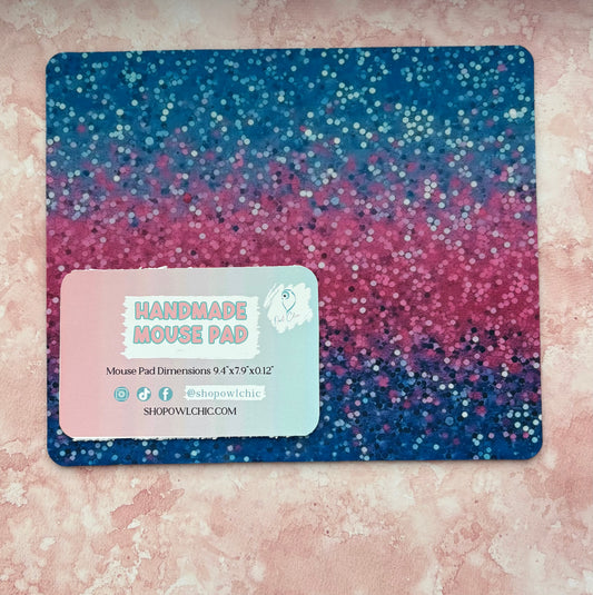Ombré Pink & Blue Mouse Pad | Desk Accessory