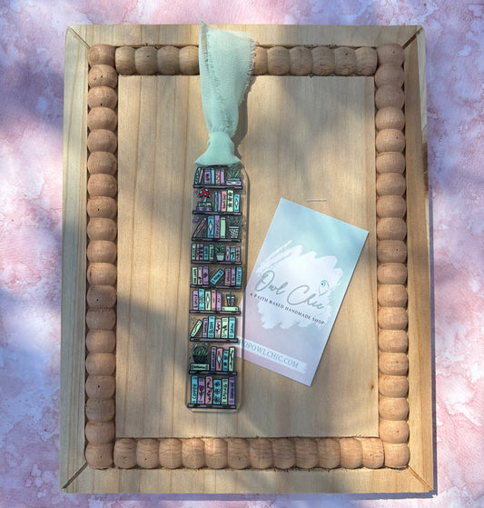 Cottage Library Acrylic Bookmark | Unique Designs for Book Lovers