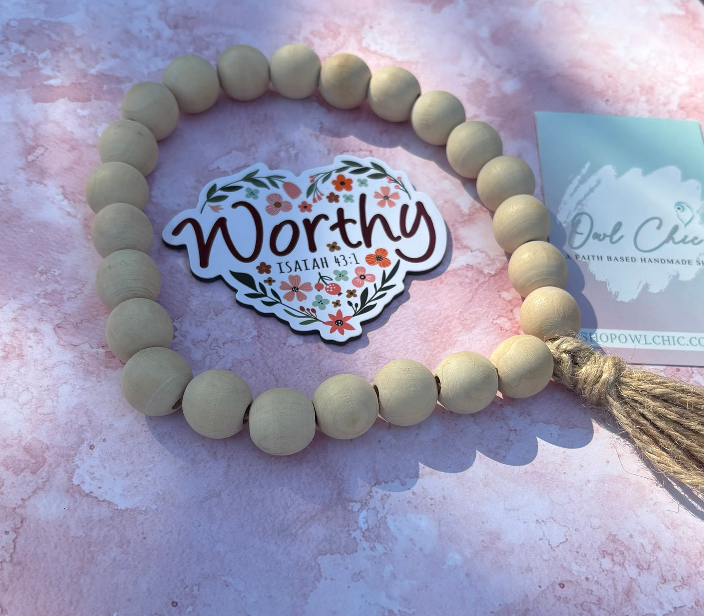 Worthy Magnet | Isaiah 43:1 Christian Scripture Décor