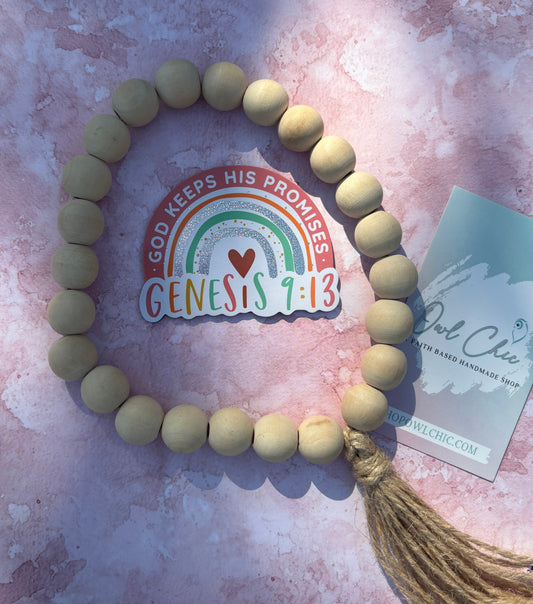 God Keeps His Promises Magnet | Genesis 9:13 Christian Scripture Décor