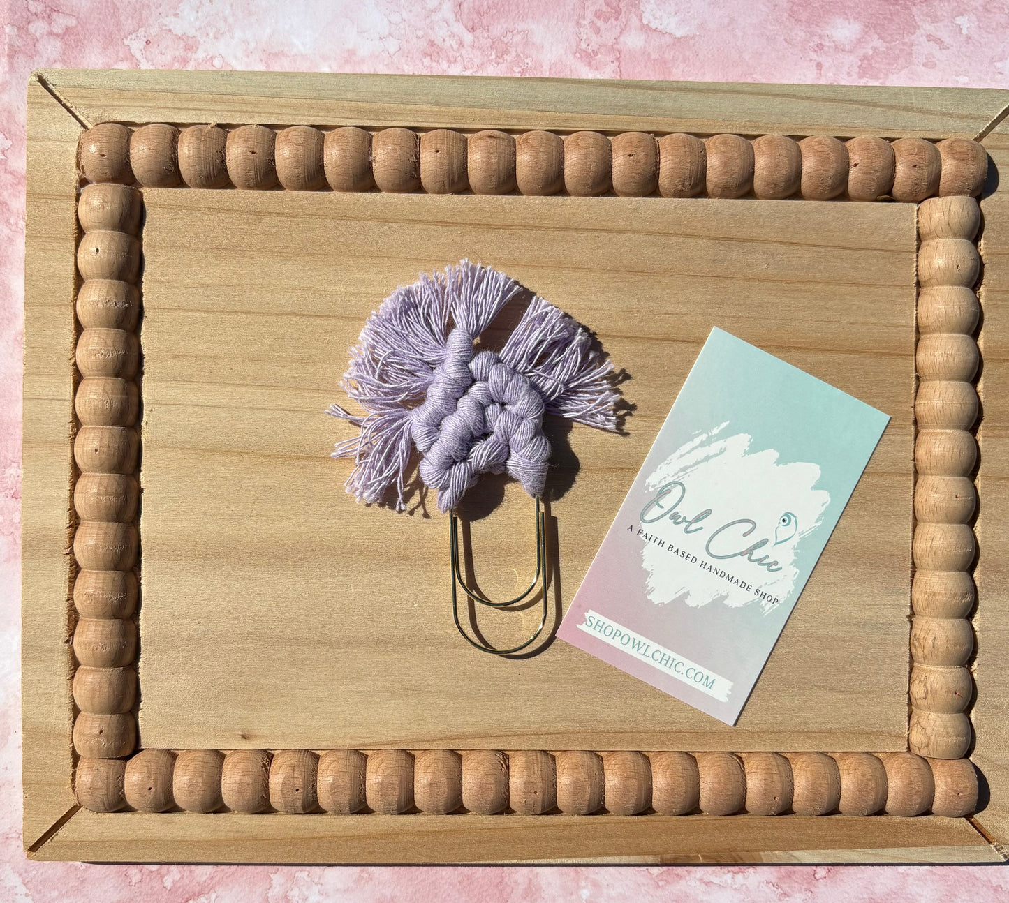 Macramé Mini Bookmark | Handmade Boho Book Lover Gift