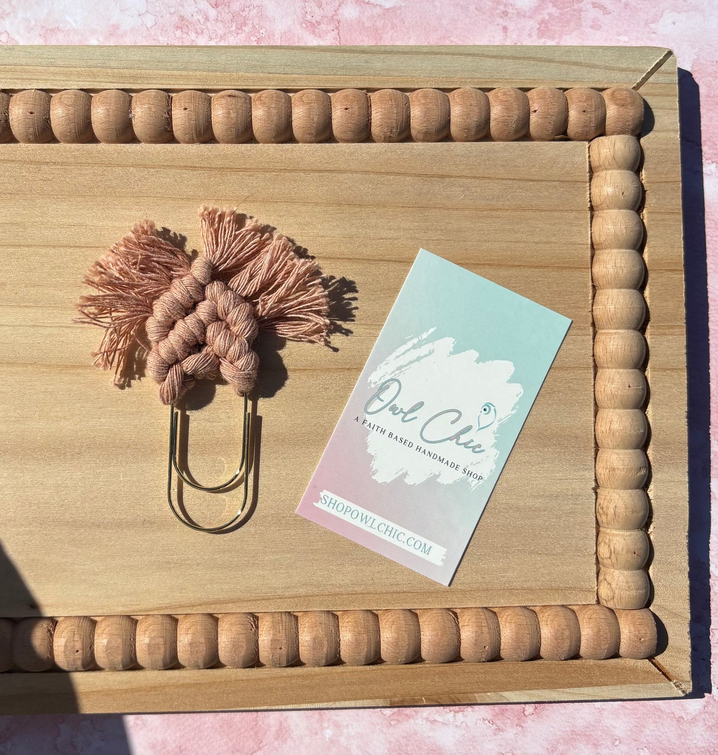 Macramé Mini Bookmark | Handmade Boho Book Lover Gift