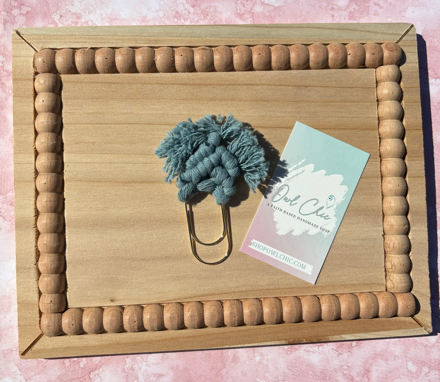 Macramé Mini Bookmark | Handmade Boho Book Lover Gift
