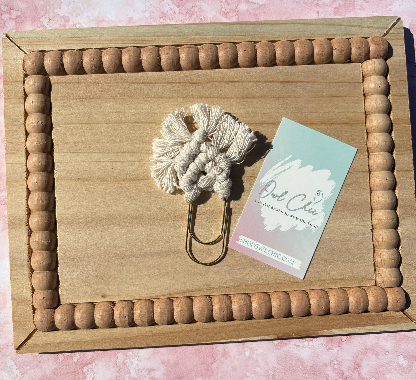 Macramé Mini Bookmark | Handmade Boho Book Lover Gift