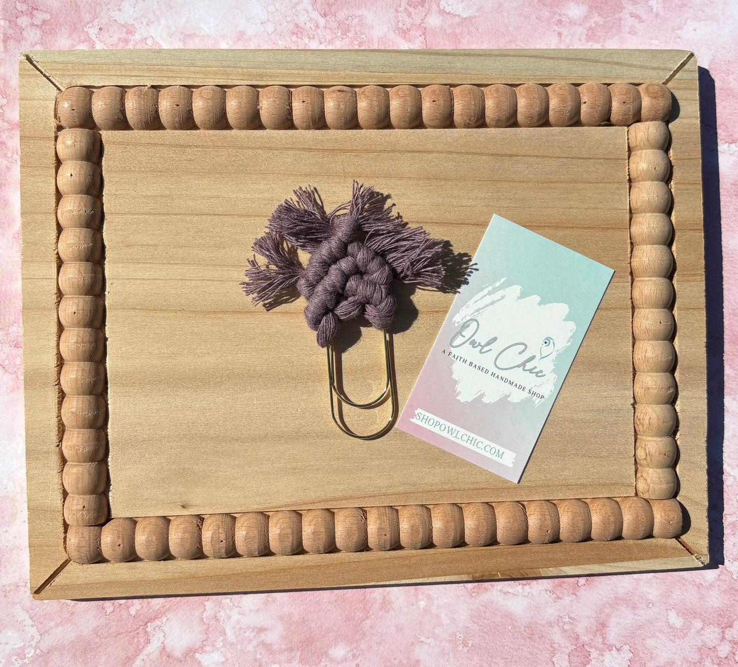 Macramé Mini Bookmark | Handmade Boho Book Lover Gift