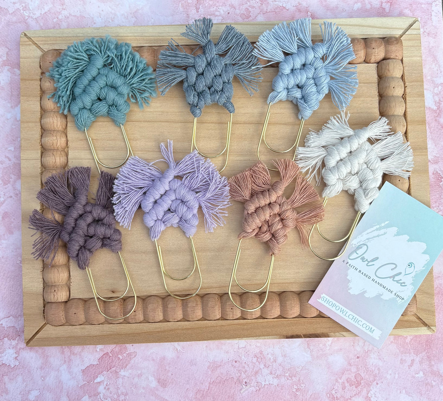 Macramé Mini Bookmark | Handmade Boho Book Lover Gift