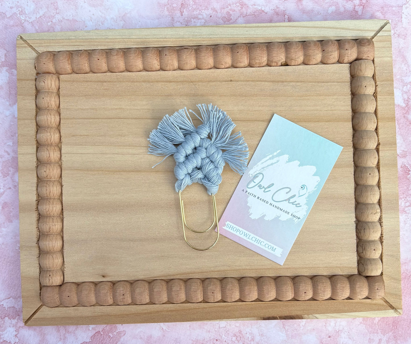 Macramé Mini Bookmark | Handmade Boho Book Lover Gift