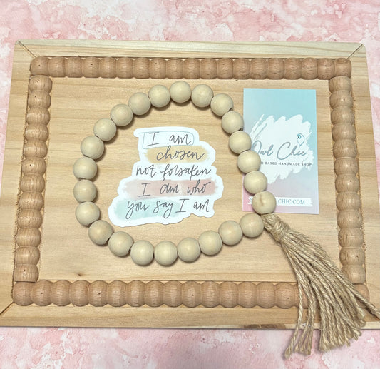 I Am Who You Say I Am Sticker | Christian Waterproof Vinyl Inspirational Decal