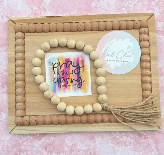 Pray Without Ceasing Sticker | 1 Thessalonians 5:17 Christian Waterproof Vinyl Decal