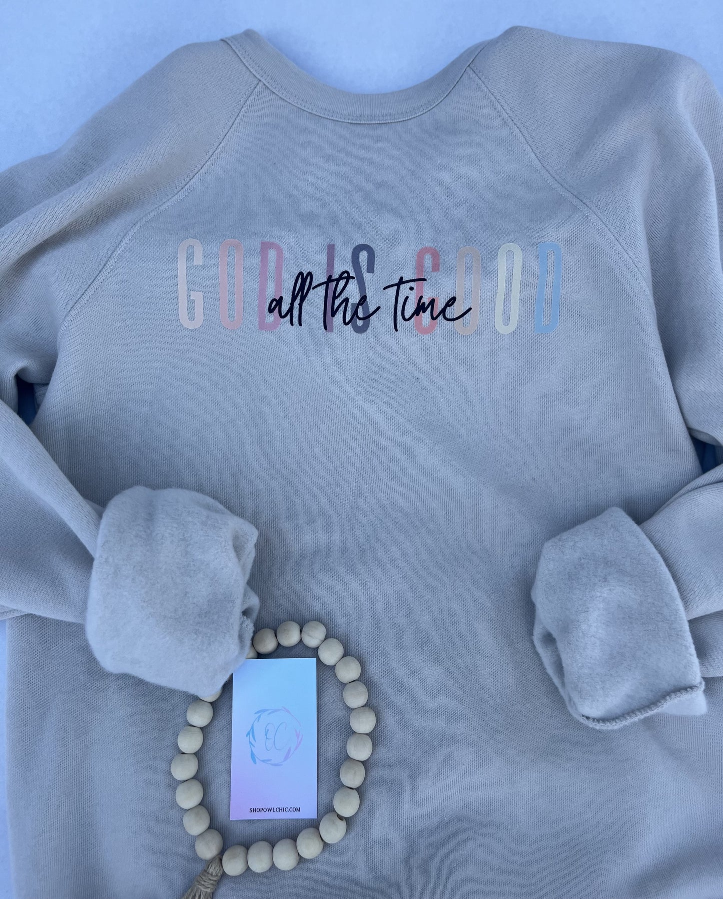 God is Good All the Time Sweatshirt |Bella + Canvas Unisex Fleece Sweatshirt | Faith-Based Comfortable Sweatshirt for Everyday Wear