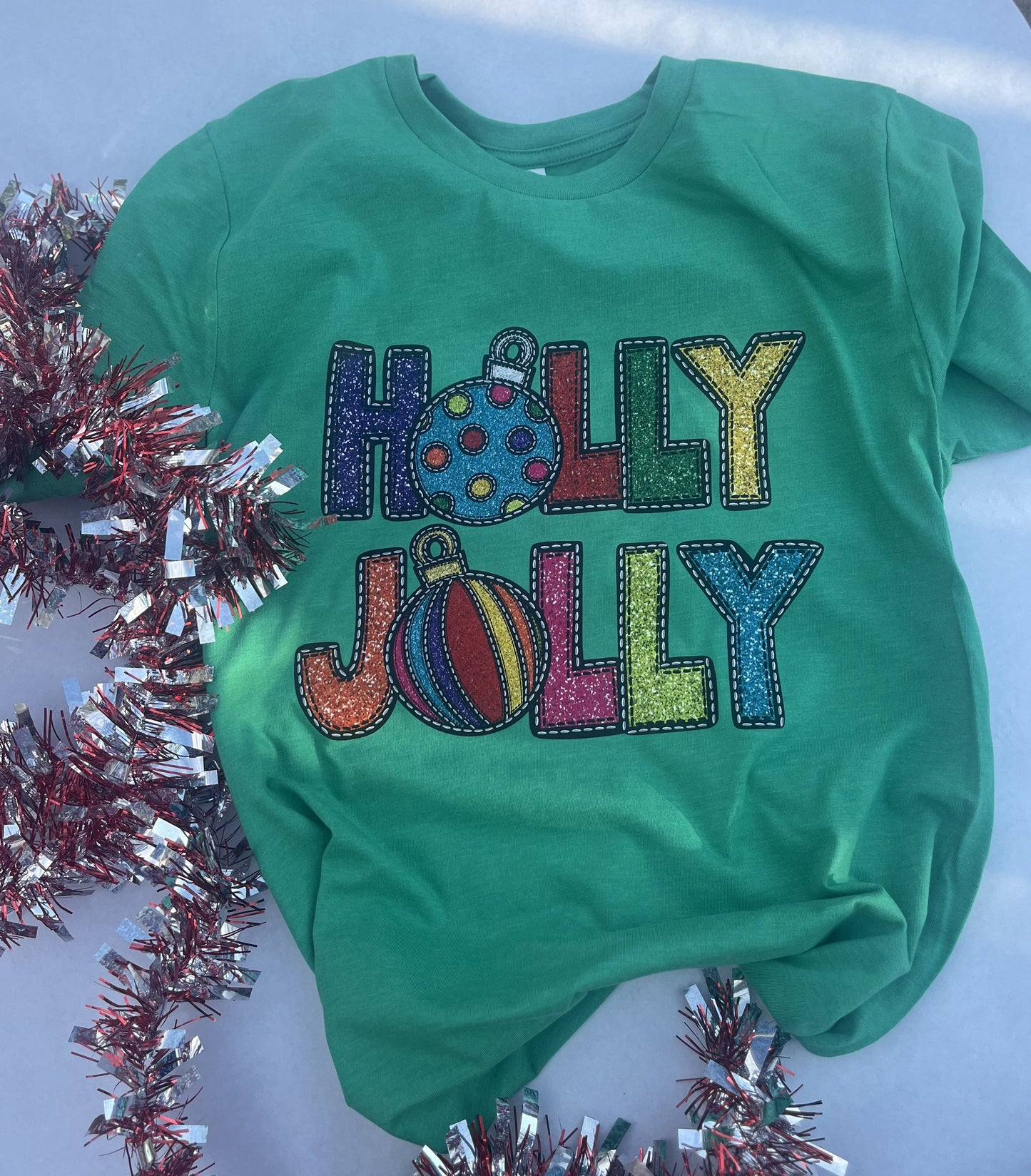 Holly Jolly' Christmas T-Shirt - Bella Canvas Tee