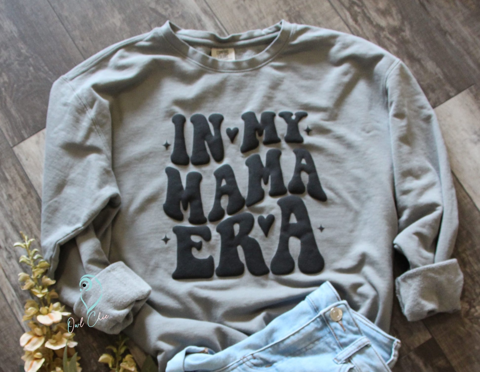 Puff vinyl mama sweatshirt 