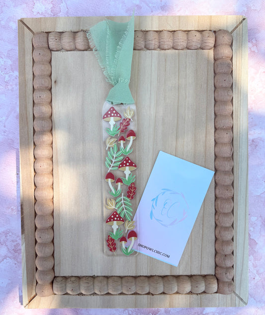 Mushroom Acrylic Bookmark | Unique Designs for Book Lovers