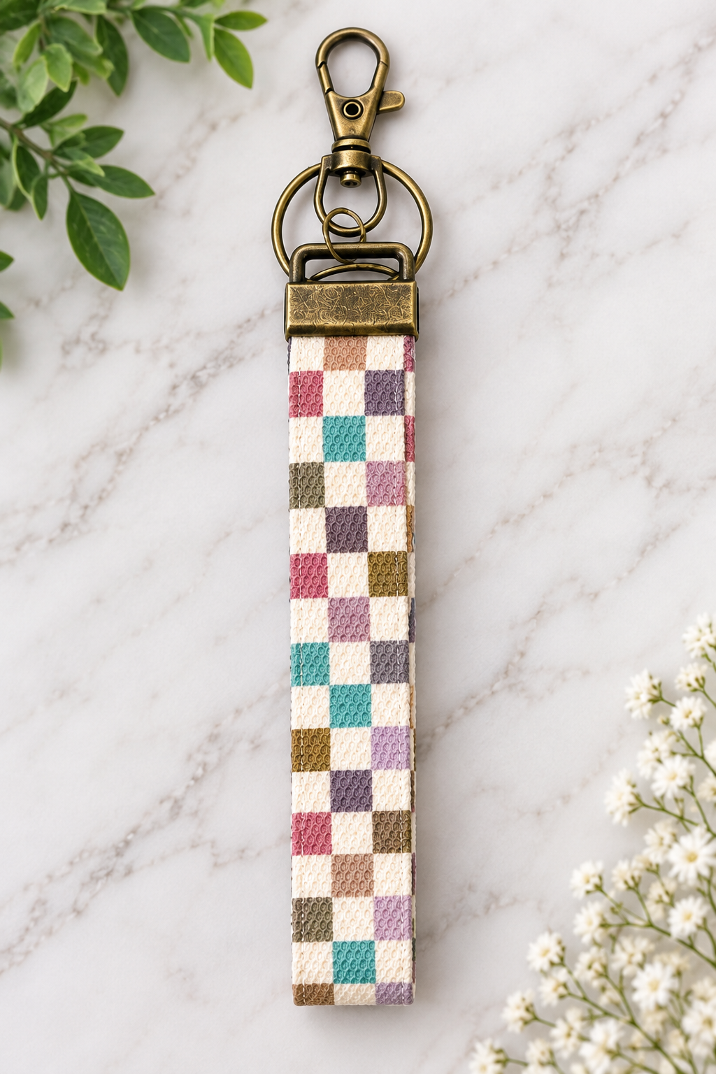 Handmade Canvas Wristlet Keychain | Wrist Lanyard Keychain